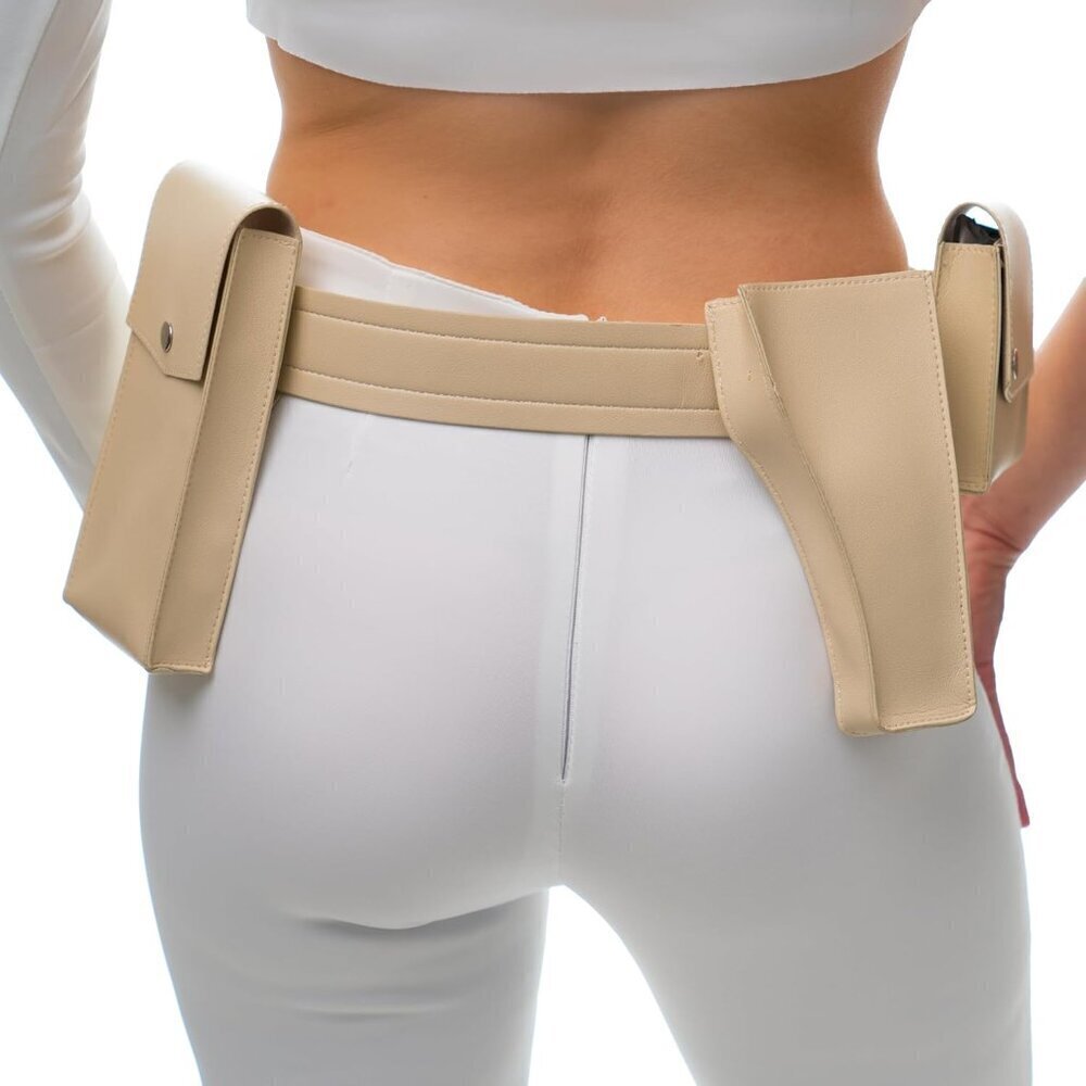 Adjustable Belt with Pockets Holster for Womens Women Cream Cosplay Halloween Co - Picture 3 of 5